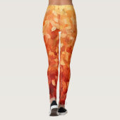 🌺 Floral ist mutig in rot und rosa🌺 Leggings (Rückseite)