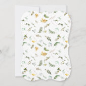 Floral Ivory Coral Brunch & Brautparty Einladung (Rückseite)