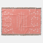 Floral Jane Austen Überzeugungsschreiben Liebe Zit Decke (Vorderseite)