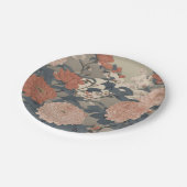 Floral Japan Pappteller (Schrägansicht)