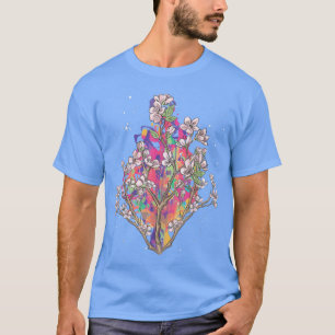 Floral Japanischer Sakura Japan Rosa Blume Cherry T-Shirt