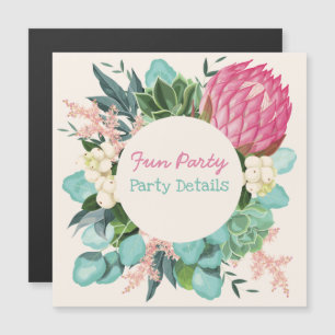 Floral Jedes Ereignis Magneteinladung