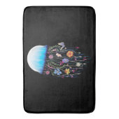 Floral Jellyfish Badematte (Vorderseite Vertikal)