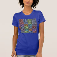 Floral Jersey T - Shirt (Lapis), mehrfarbig