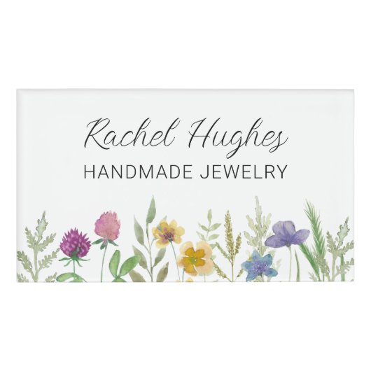 Floral Jeweler Namenschild (Vorderseite)