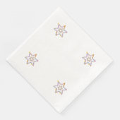 Floral Jewish Star Serviette (Ecke)