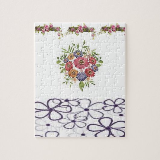 Floral Jigsaw Puzzle (Vertikal)
