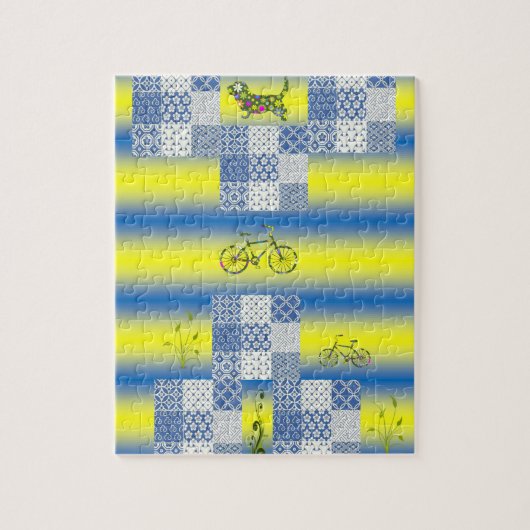 Floral Jigsaw Puzzle (Vertikal)