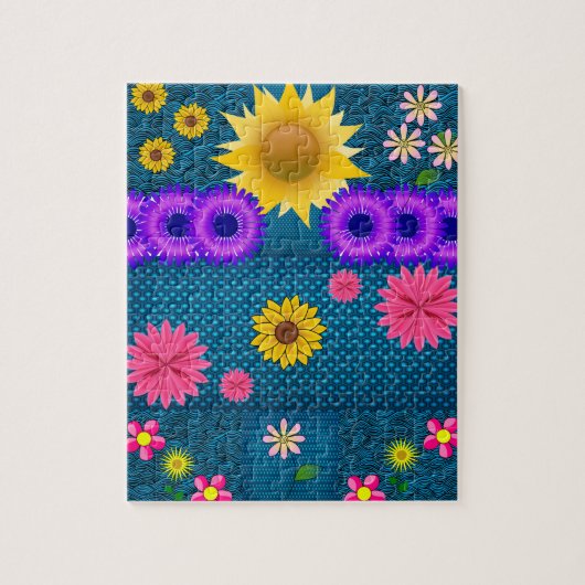 Floral Jigsaw Puzzle (Vertikal)