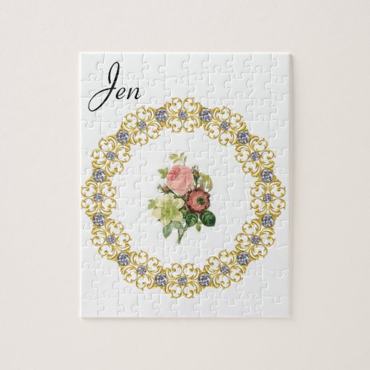 Floral Jigsaw Puzzle (Vertikal)