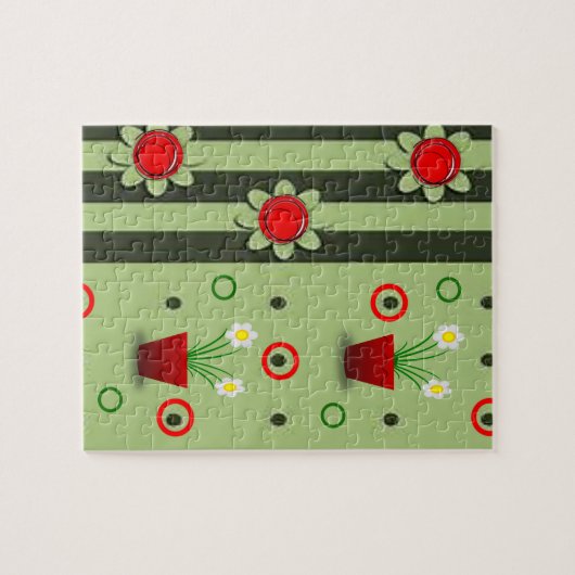 Floral Jigsaw Puzzle (Horizontal)