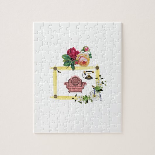 Floral Jigsaw Puzzle (Vertikal)