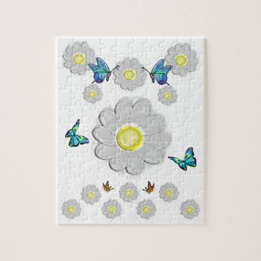Floral Jigsaw Puzzle (Vertikal)