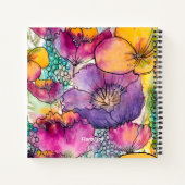 Floral Joy Spiral Sketchbook/Journal Notizblock (Rückseite)