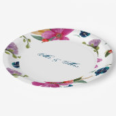 Floral Joyeaux Personalisiert Occasion Teller (Schrägansicht)