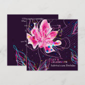 Floral Jubilee - Einladung zur Geburtstagspartei (Vorne/Hinten)