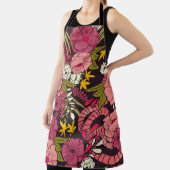 Floral jungle with snakes pattern, tropical flower schürze (InSitu)