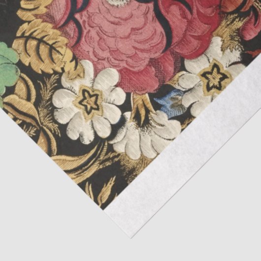 Floral Junk Journal Hintergrund Expanders Seidenpapier (Ausschnitt)