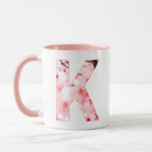 Floral K Initial Mug | Personalized Name & Traits Tasse (Links)