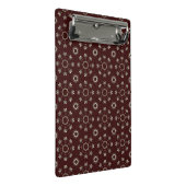 Floral Kabul Coffee Light Flash Mini Klemmbrett (Schrägansicht)