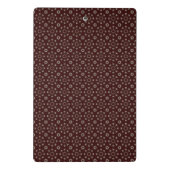 Floral Kabul Coffee Light Flash Mini Klemmbrett (Rückseite)