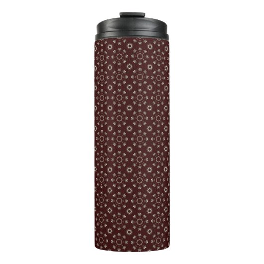 Floral Kabul-Kaffeetank Thermosbecher (Vorderseite)