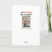 Floral Kaleidoskop - Geburtskarte Dankeskarte (Rückseite)