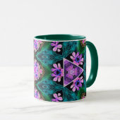 Floral Kaleidoskop Tasse (VorderseiteRechts)