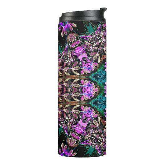 Floral Kaleidoskop Thermosbecher (Nach links gedreht)