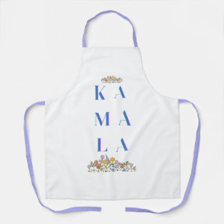 Floral Kamala Harris All-over Print Schürze, Mitte Schürze