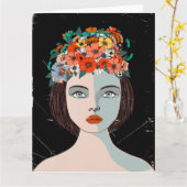 Floral Karte (Gelbe Blume)