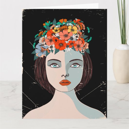 Floral Karte (Vorderseite)