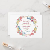 floral karte (Vorderseite/Rückseite Beispiel)