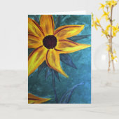 floral karte (Gelbe Blume)