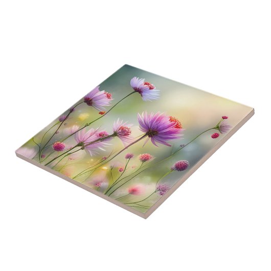 Floral Keramik Tile mit Hübschen Blume Fliese (Seite)