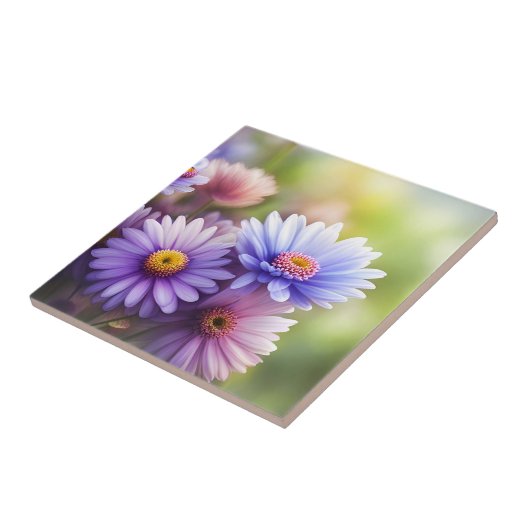 Floral Keramik Tile mit wunderschönen Daisis Fliese (Seite)