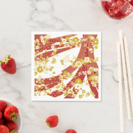 Floral Kimono Mix Muster Serviette