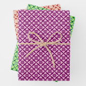Floral Kimono Print, Plum, Jade, Peach Wrapping Pa Geschenkpapier Set (Beispiel)