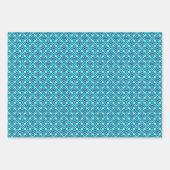 Floral Kimono Print, Rot, Rosa und Indiz Geschenkpapier Set (Vorderseite 3)