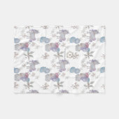 Floral Kinderzimmer Whimsical Print Babydecke Fleecedecke (Vorderseite (Horizontal))