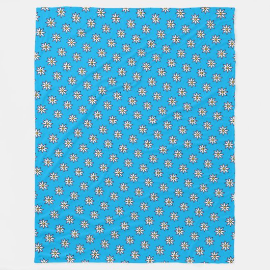 Floral KiniArt Fleece Blanket (Vorderseite)