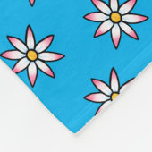 Floral KiniArt Fleece Blanket (Ecke)