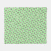 Floral KiniArt Fleece Blanket (Vorderseite (Horizontal))