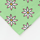 Floral KiniArt Fleece Blanket (Ecke)