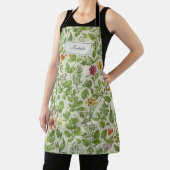Floral Kitchen Apron, Retro Botanical Print  Schürze (InSitu)