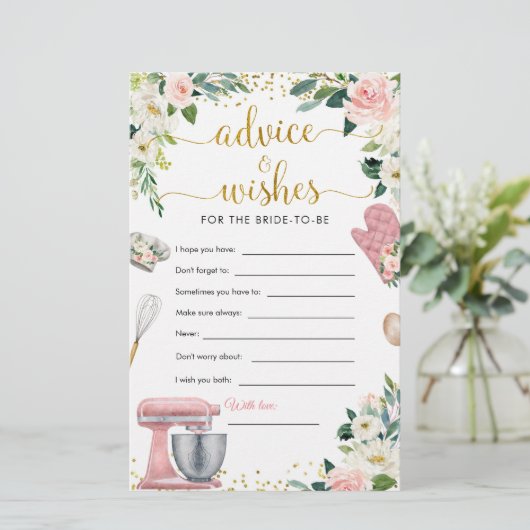 Floral Kitchen Brautparty Beratung und Wünsche (Stehend Vorderseite)