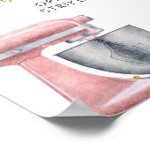 Floral Kitchen Brautparty Foto Booth Poster (Ecke)