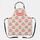 Floral Kitchen Custom Apron, Heart, Cook Bake BBQ Schürze (Vorderseite)