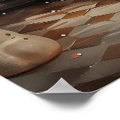 Floral Kitchen Ghost Print, Dark Academia Poster (Ecke)