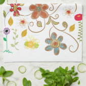 Floral Kitchen Handtuch (Gefaltet)
